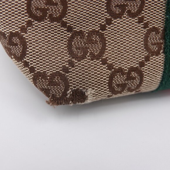 Gucci GG Canvas Jolicoeur Sherry Line Tote Brown - Picture 8 of 16